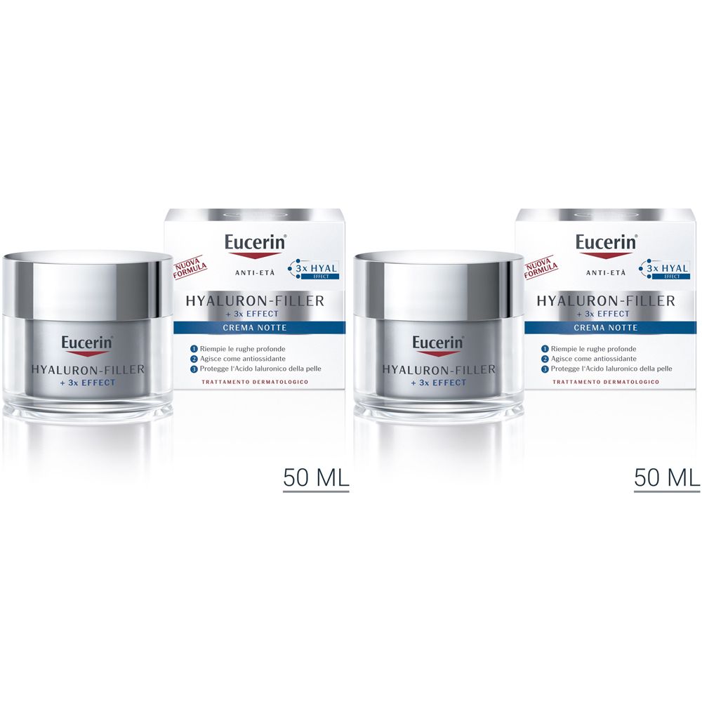 Eucerin Hyaluron-Filler Crema Notte 50 ml Set da 2