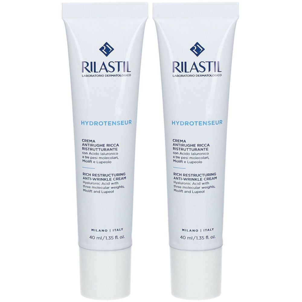 RILASTIL Hydrotenseur Crema Antirughe Ricca Ristrutturante Set da 2