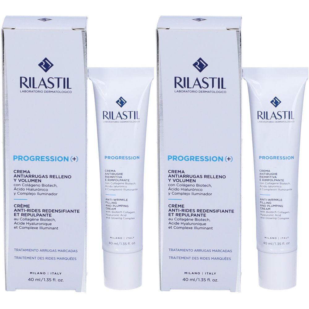 RILASTIL® PROGRESSION (+) Crema Antirughe Riempitiva E Rimpolpante Set da 2