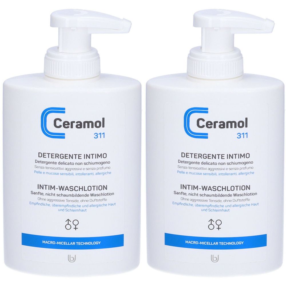 Ceramol 311 Detergente Intimo Set da 2