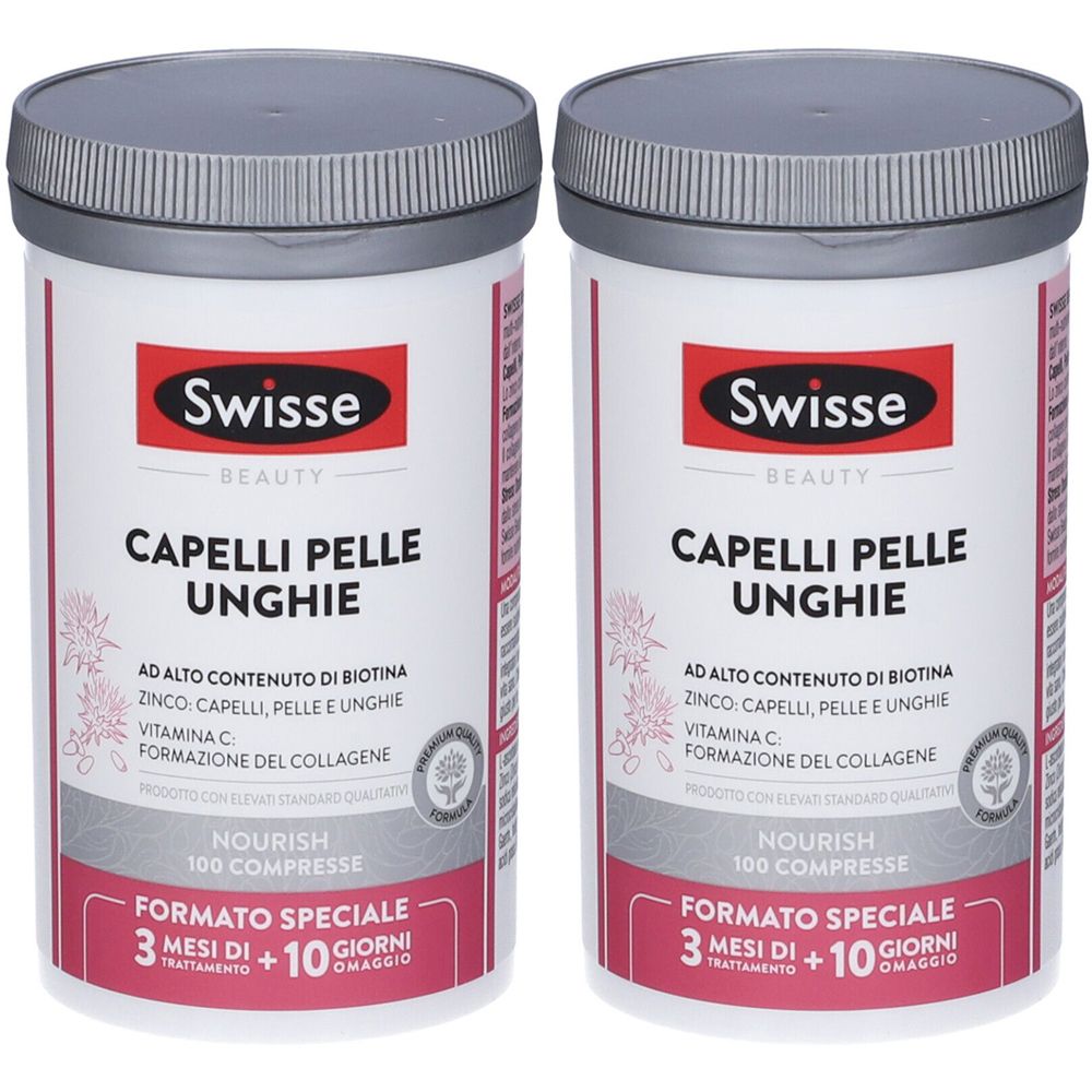 Swisse Capelli Pelle Unghie 100 Compresse Set da 2