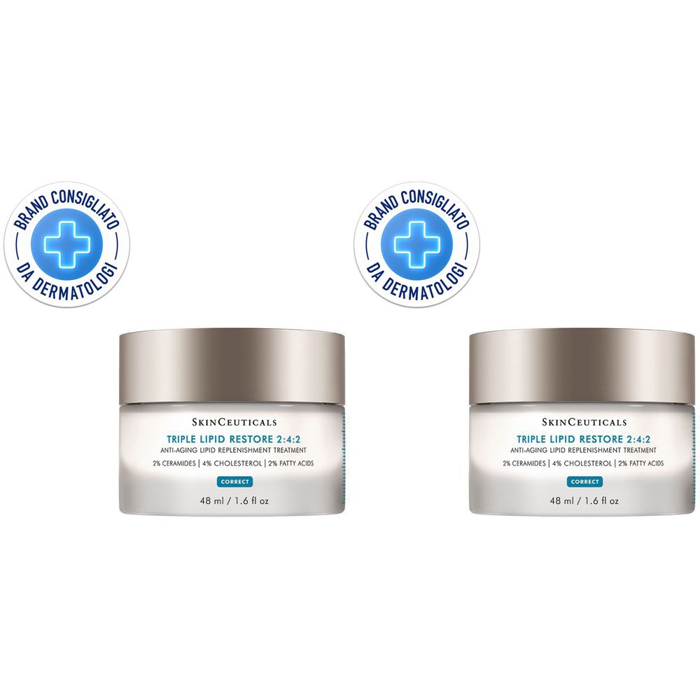 SkinCeuticals Triple Lipid Restore 2:4:2 Crema anti-età relipidante e nutriente 48 ml Set da 2