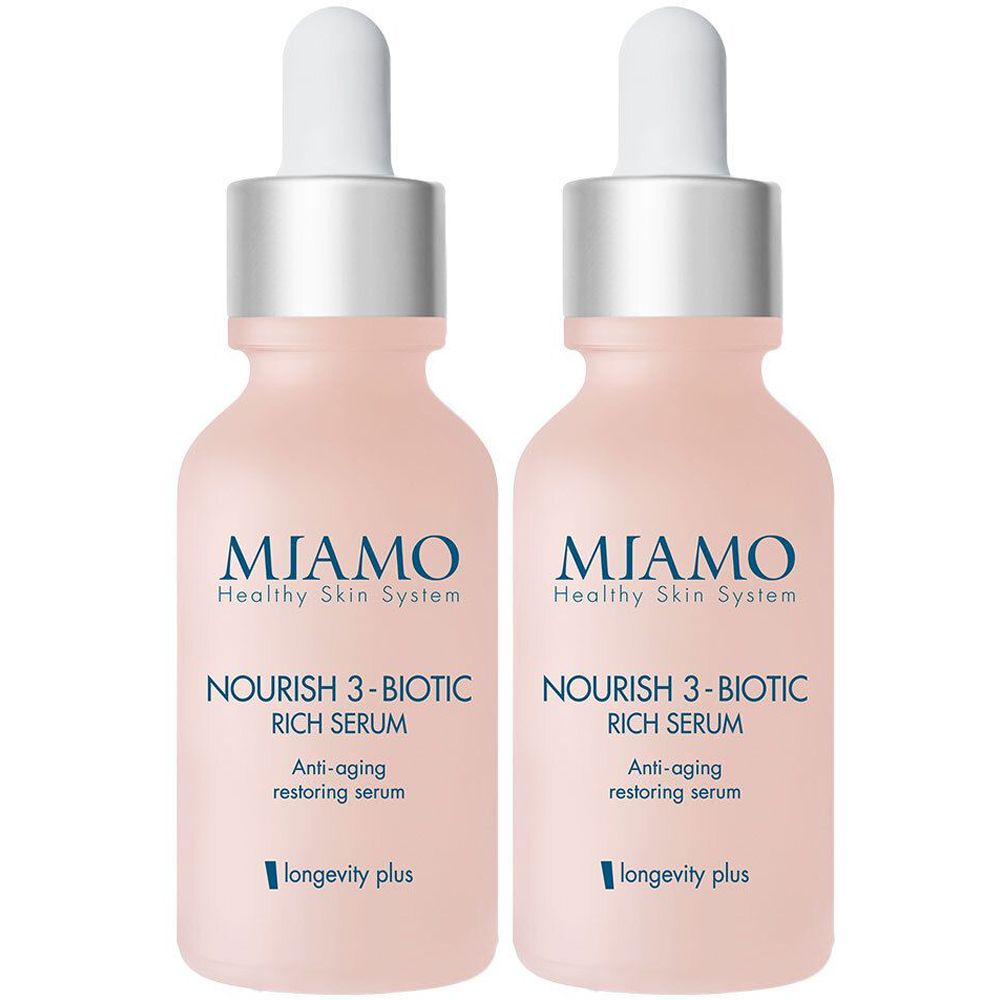 MIAMO Nourish 3-Biotic Siero Ricco Longevity Plus Set da 2