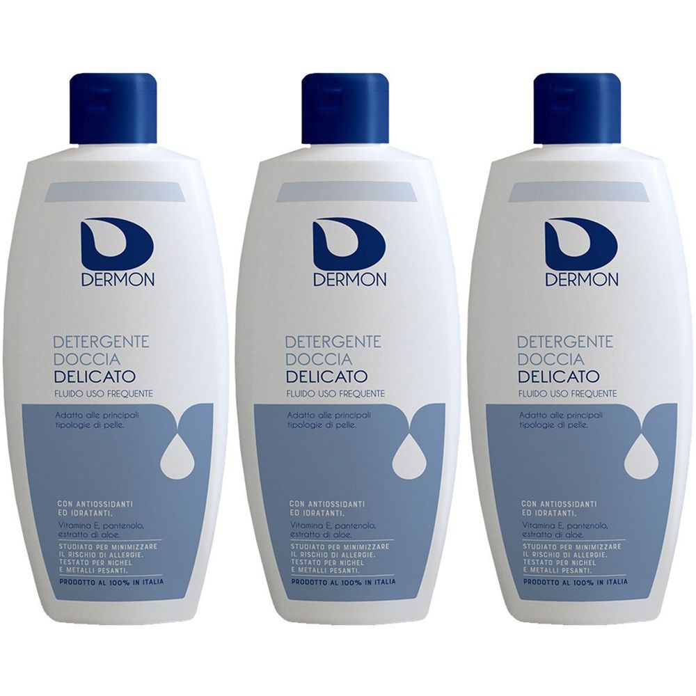 Dermon Detergente Doccia Delicato Set da 3