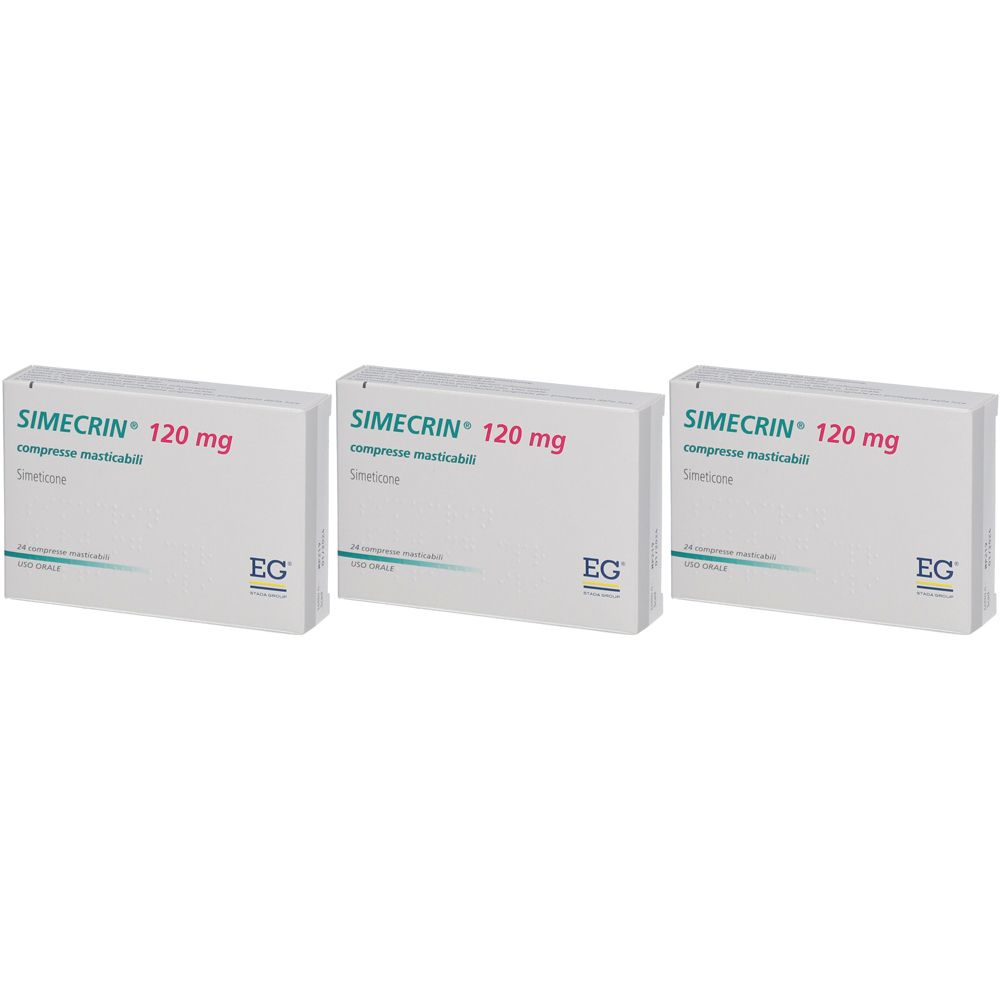 SIMECRIN® 120 mg Compresse Masticabili Set da 3