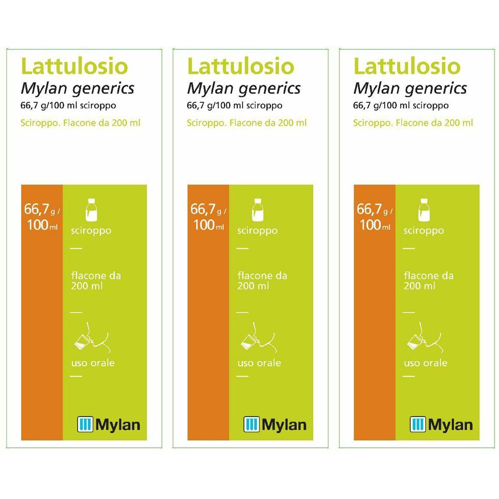 Mylan Generics Lattulosio Sciroppo Set da 3
