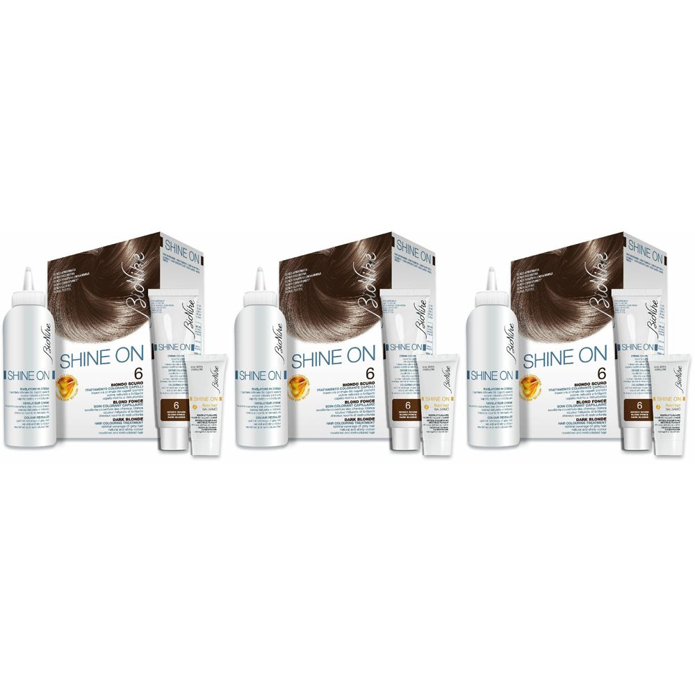 BioNike SHINE ON Biondo Scuro 6 Set da 3