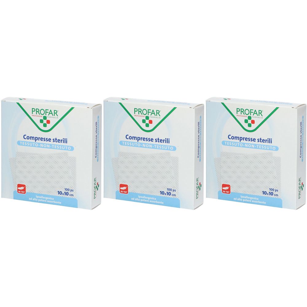 PROFAR® Compresse Sterili 10 x 10 cm Set da 3