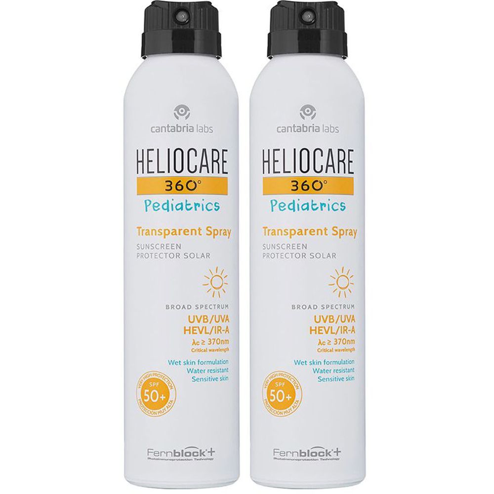 Heliocare 360° Pediatrics Transparent Spray Set da 2