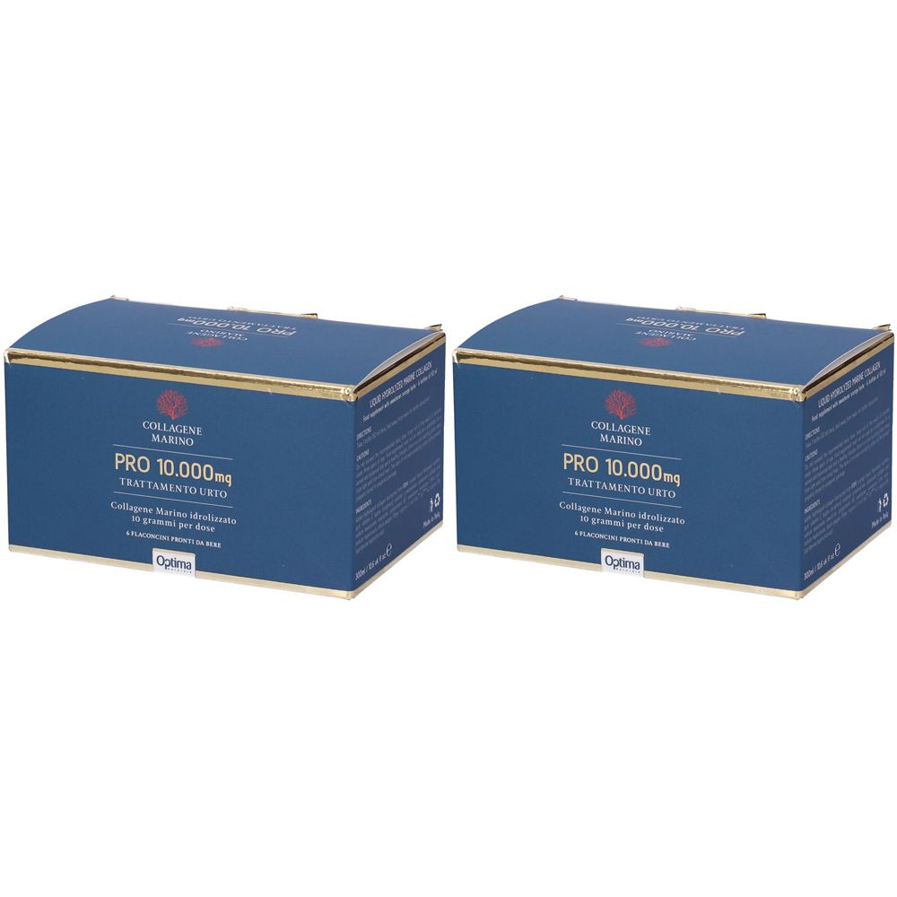 Collagene Marino Pro 10.000 Mg Trattamento Urto Flaconcini Bevibili Set da 2