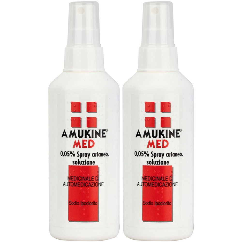 AMUKINE MED 0,05% Spray cutaneo, soluzione Set da 2