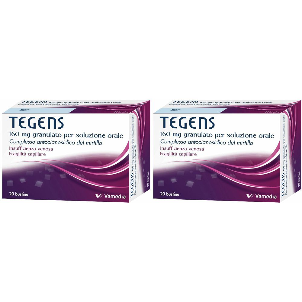 TEGENS 160 mg Bustine Set da 2