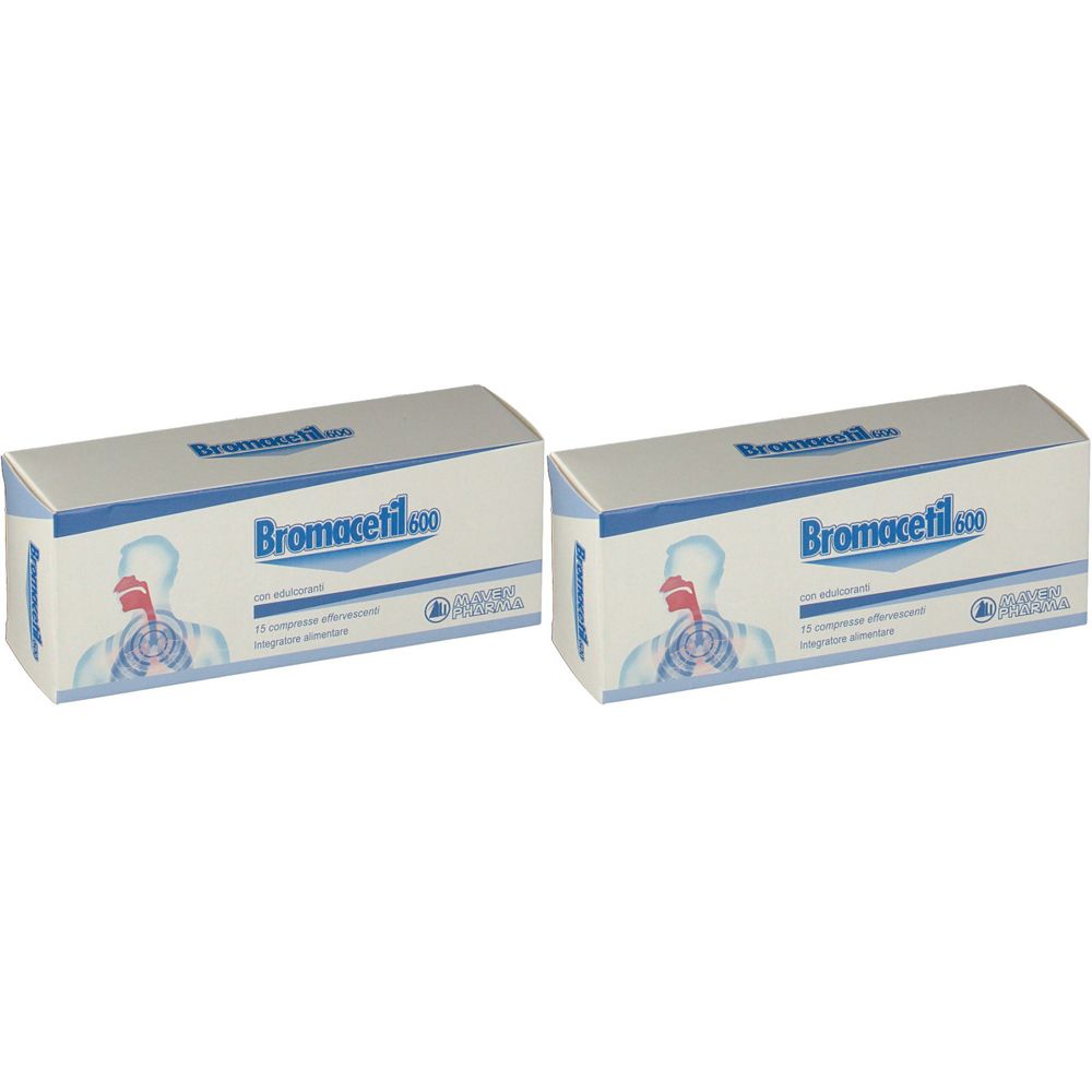 Bromacetil 600 Compresse Effervescenti Set da 2