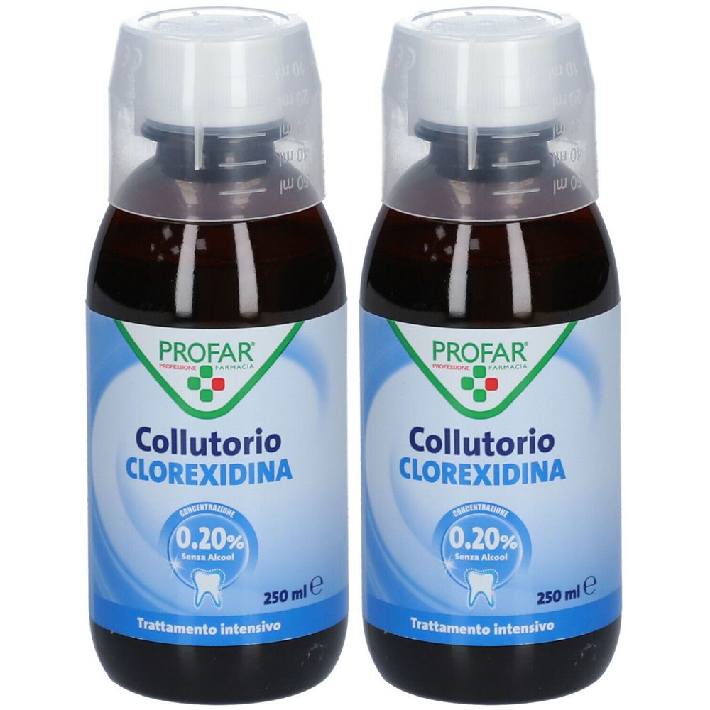 PROFAR® Collutorio CLOREXIDINA 0.20% Set da 2