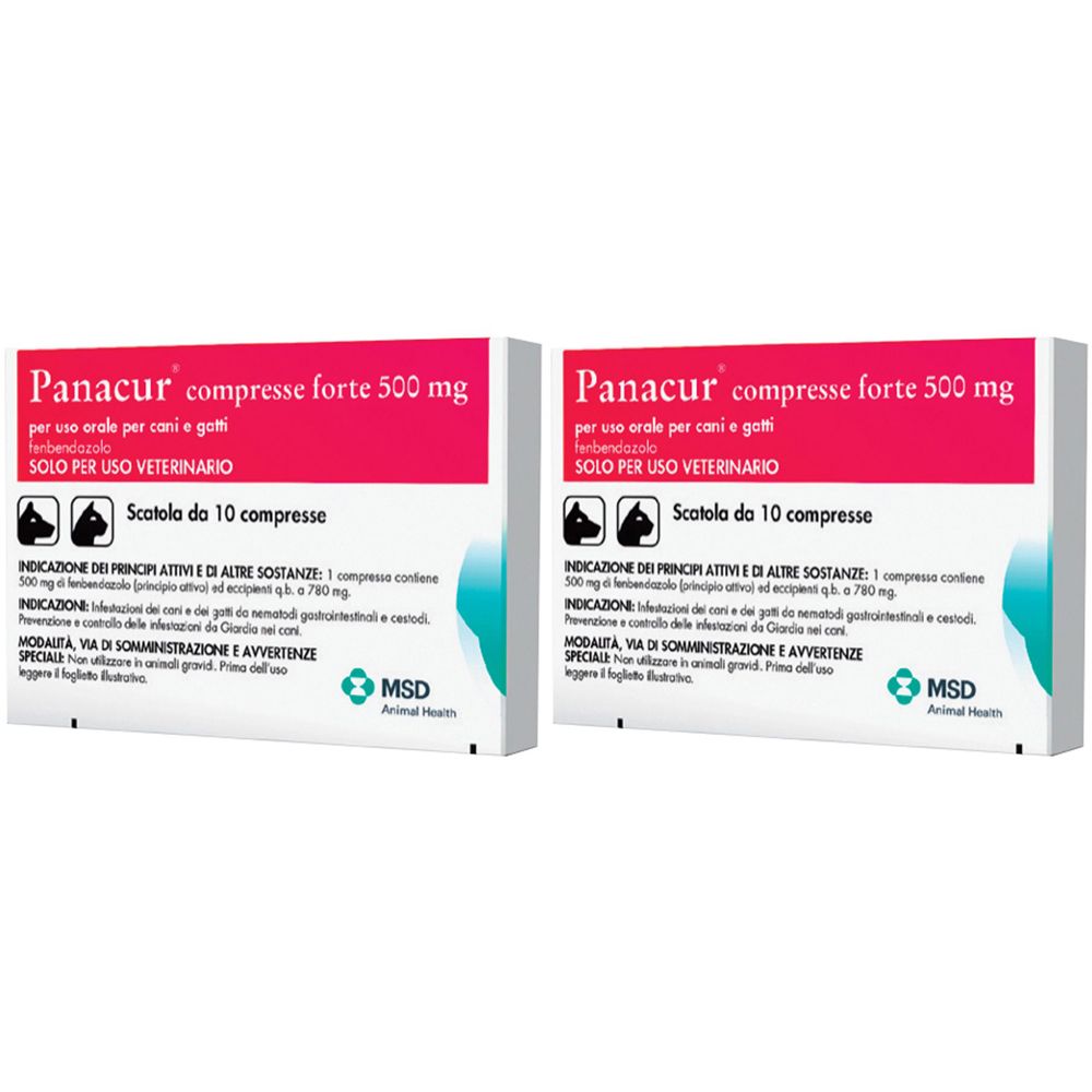 Panacur*Forte 10Cpr 500Mg Set da 2
