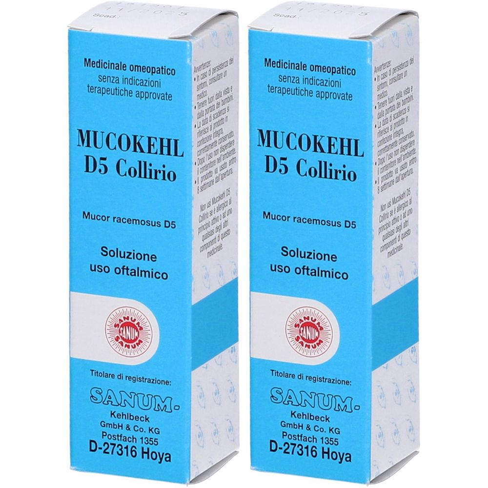 Sanum Mucokehl D5 Collirio Set da 2