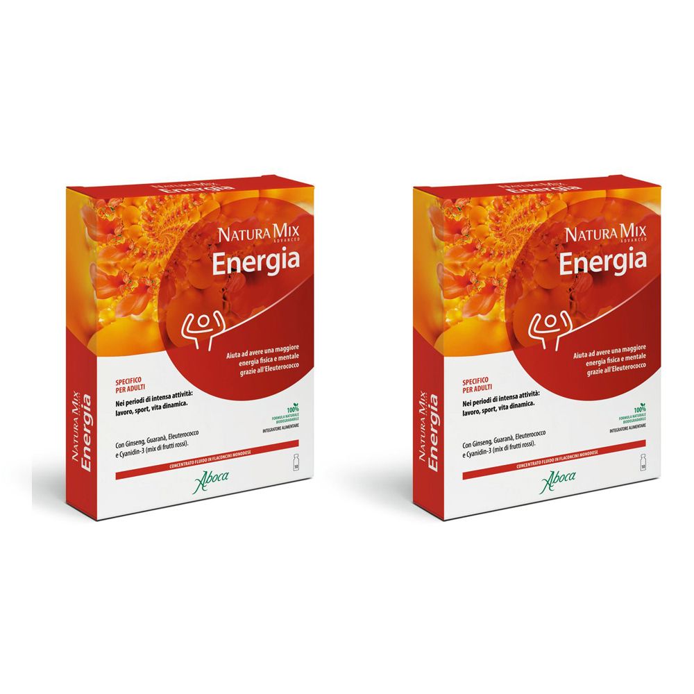Aboca Natura Mix Advanced Energia Flaconcini Set da 2