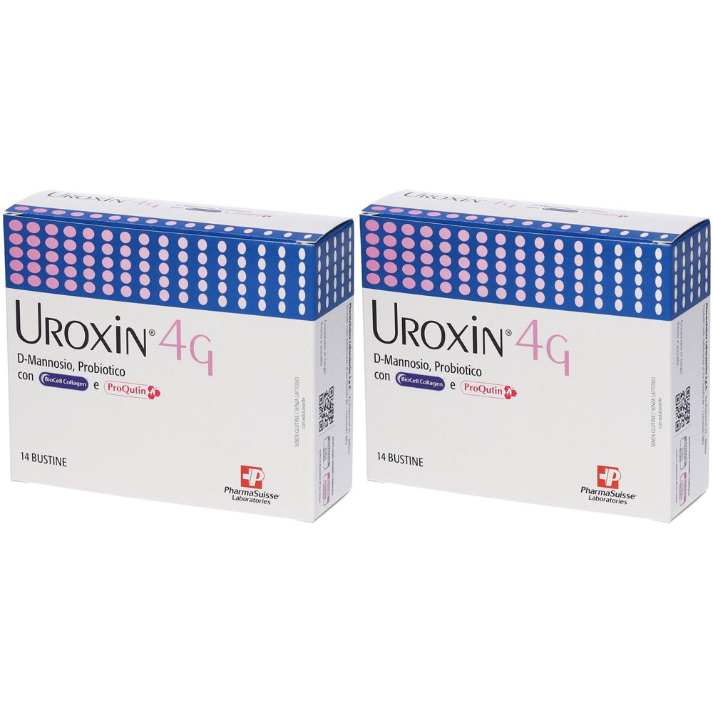PharmaSuisse UROXIN 4G Bustine Integratore alimentare Set da 2