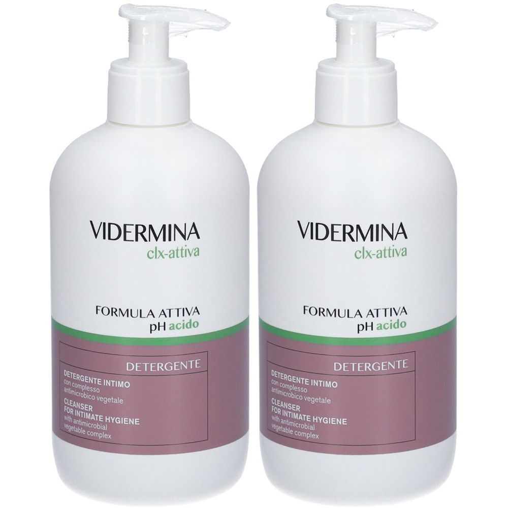 VIDERMINA Clx-Attiva Formula Attiva pH 5.5 Set da 2