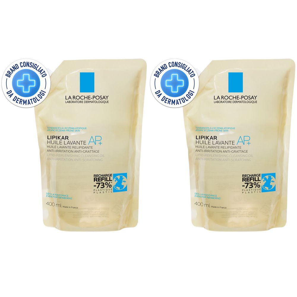 La Roche-Posay Lipikar Huile Lavante AP+ Refill Pack 400 ml Set da 2