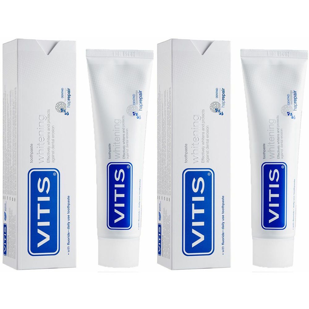 Vitis Whitening Dentifricio Set da 2
