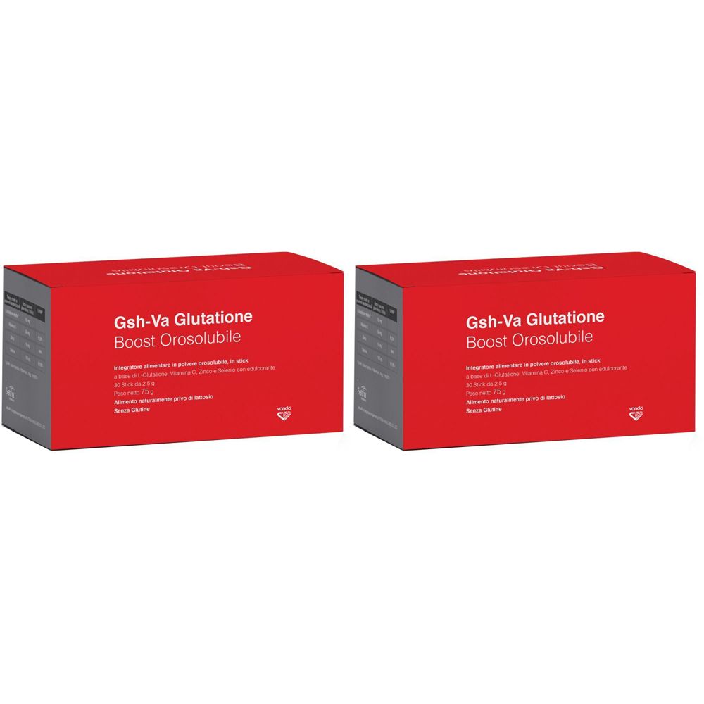 Gsh Va Glutatione Boost 30 Stick Orosolubili Set da 2