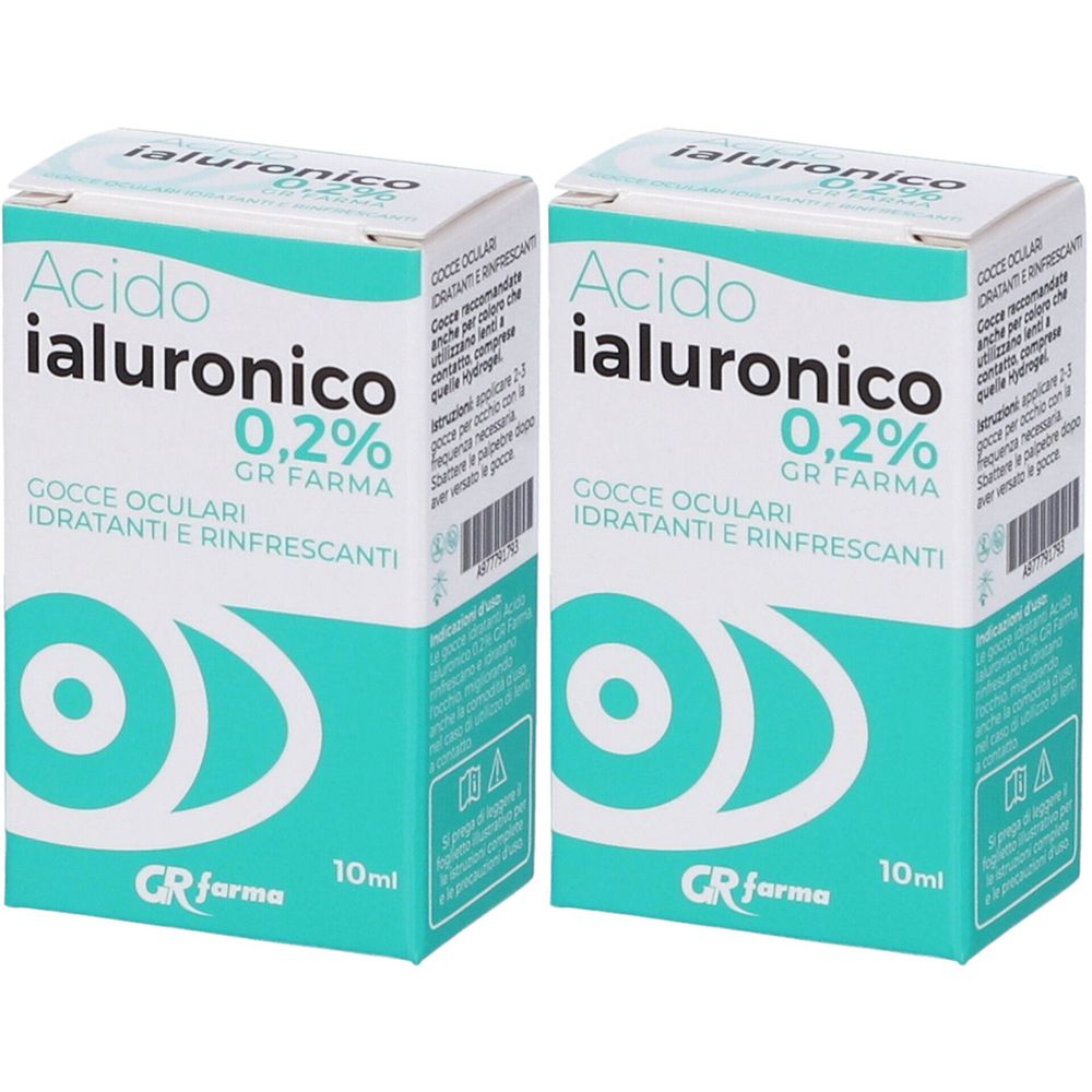 Acido Ialuronico Gocce Oculari Idratanti E Rinfrescanti Set da 2