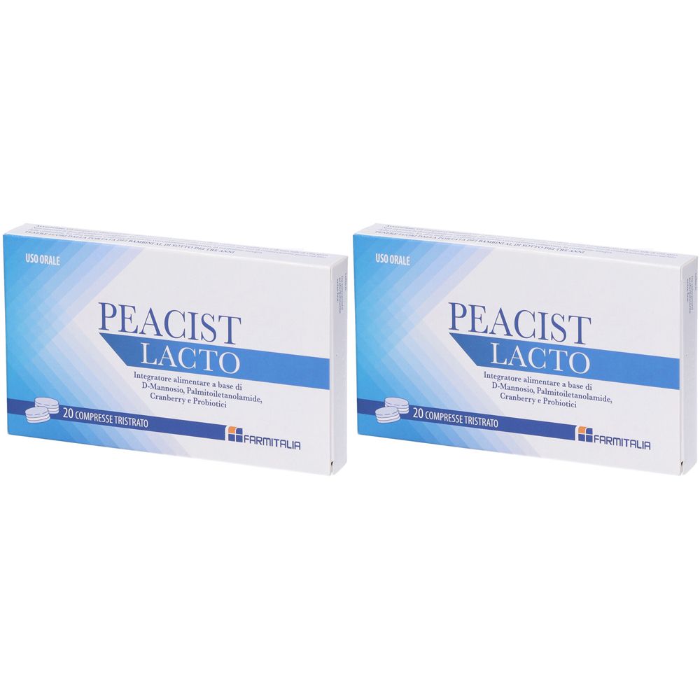 Peacist Lacto 20 Compresse Set da 2