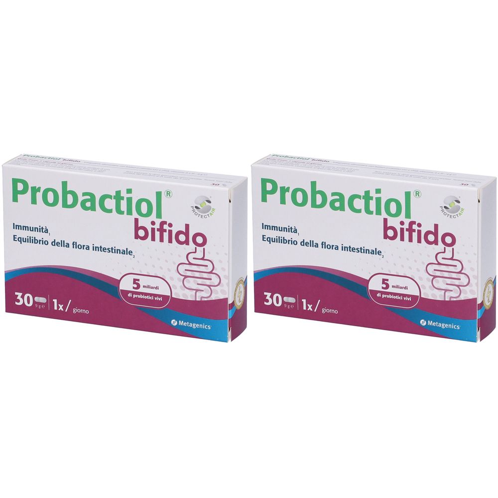 METAGENICS Probactiol Bifico Integratore Alimentare Capsule Set da 2