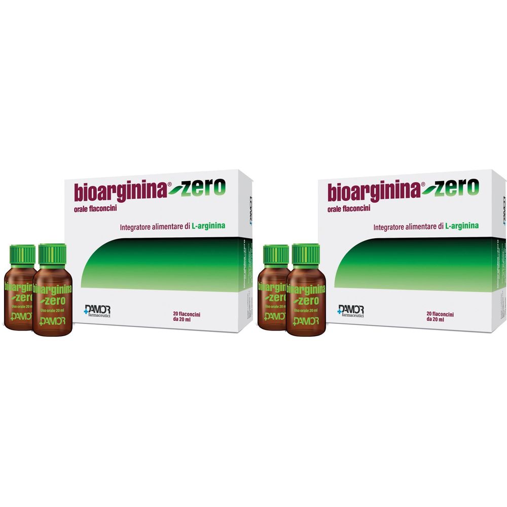 Bioarginina Zero 20 Flaconcini Da 20 Ml Set da 2
