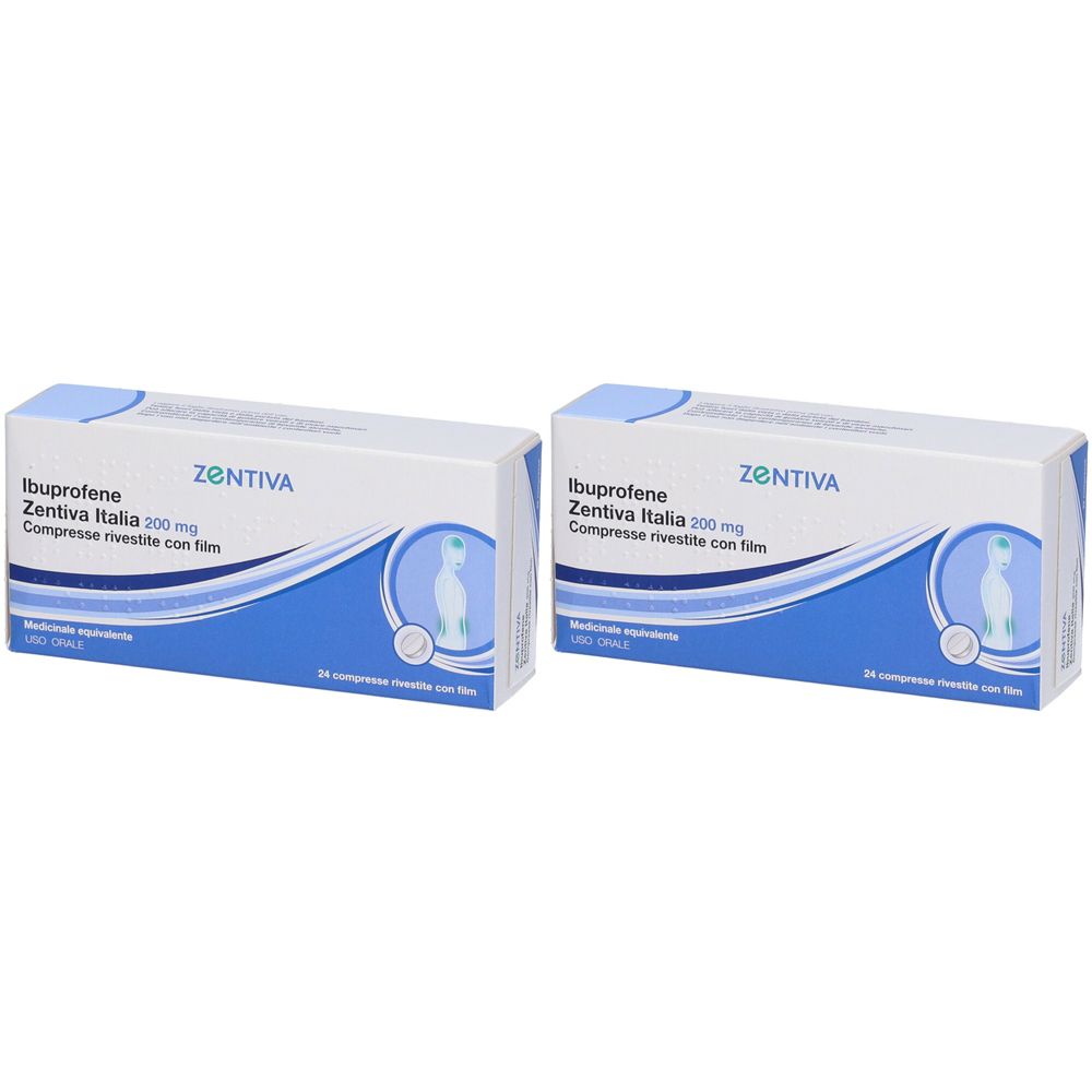Ibuprofene Zentiva Italia 200 Mg Compresse Rivestite Con Film Set da 2