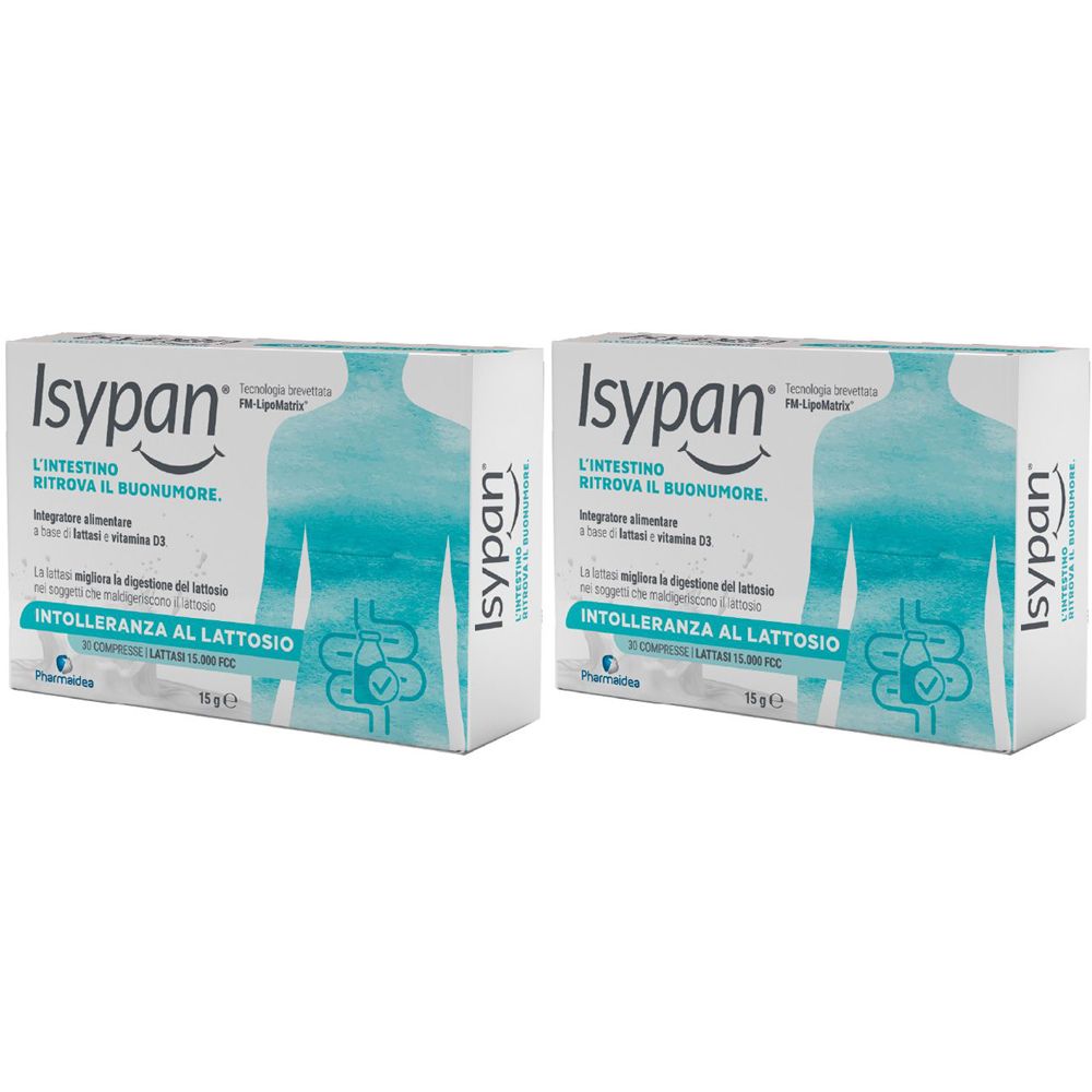 Isypan® Intolleranza Lattosio 30 Compresse Set da 2