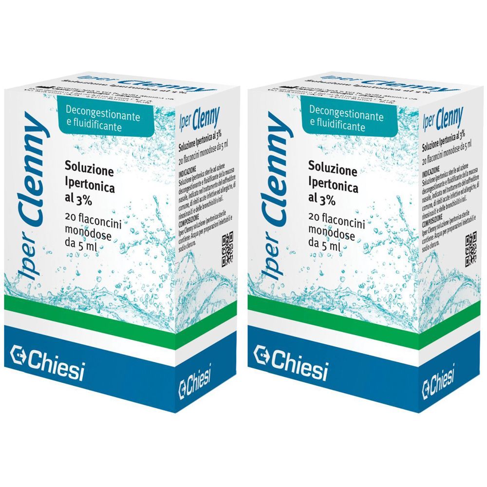 Iper Clenny Soluzione Ipertonica 3% Set da 2
