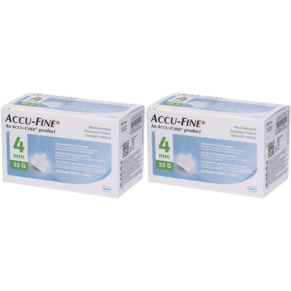 ACCU-FINE® Aghi Sterili 0,23 mm (32G) x 4 mm Set da 2