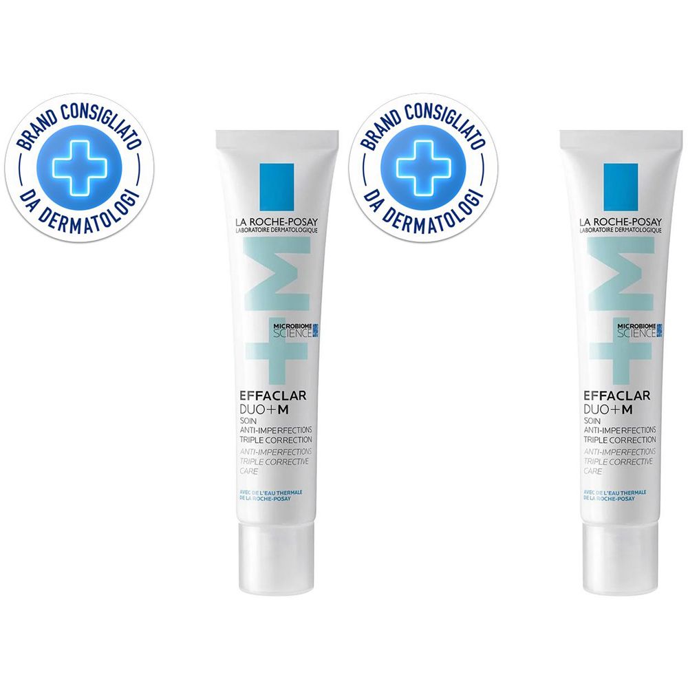 La Roche-Posay Effaclar Duo+M Trattamento Viso Anti-imperfezioni 40 ml Set da 2