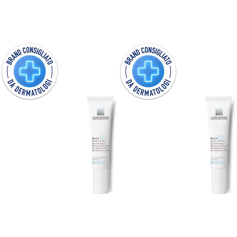 La Roche-Posay Hyalu B5 Contorno Occhi Anti-rughe rimpolpante 15 ml Set da 2