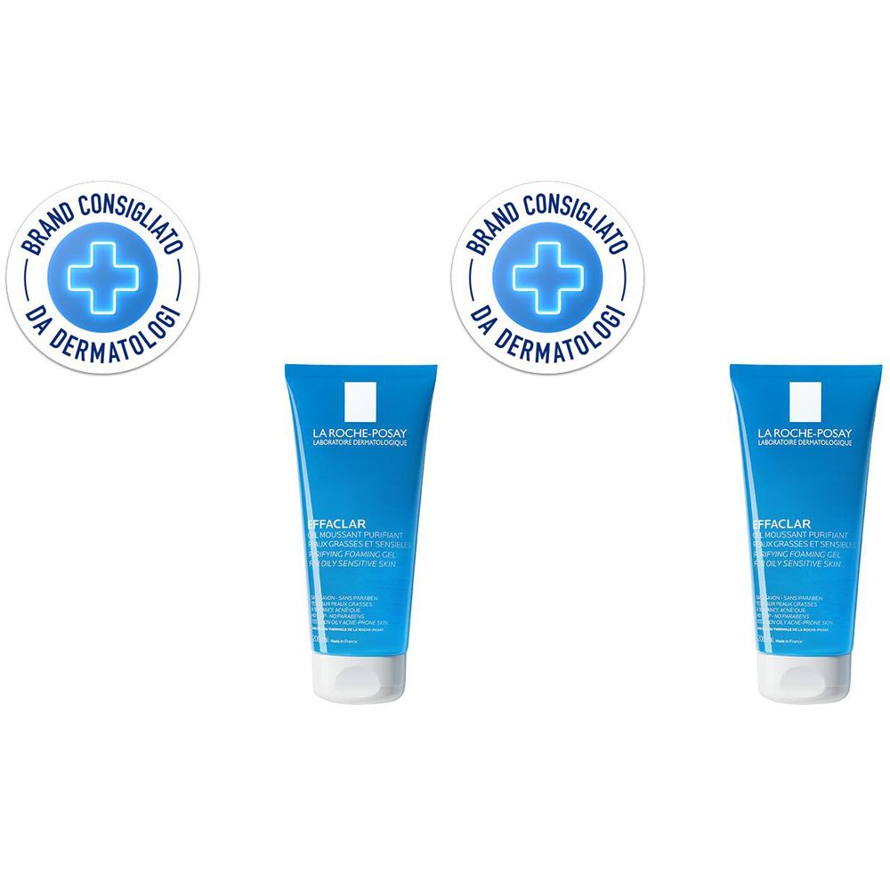 La Roche-Posay Effaclar Gel Mousse Anti-imperfezioni 200 ml Set da 2