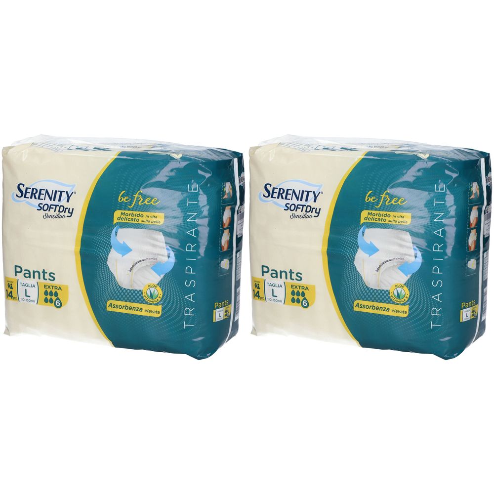 Serenity SoftDry Sensitive Be Free Pants L Set da 2