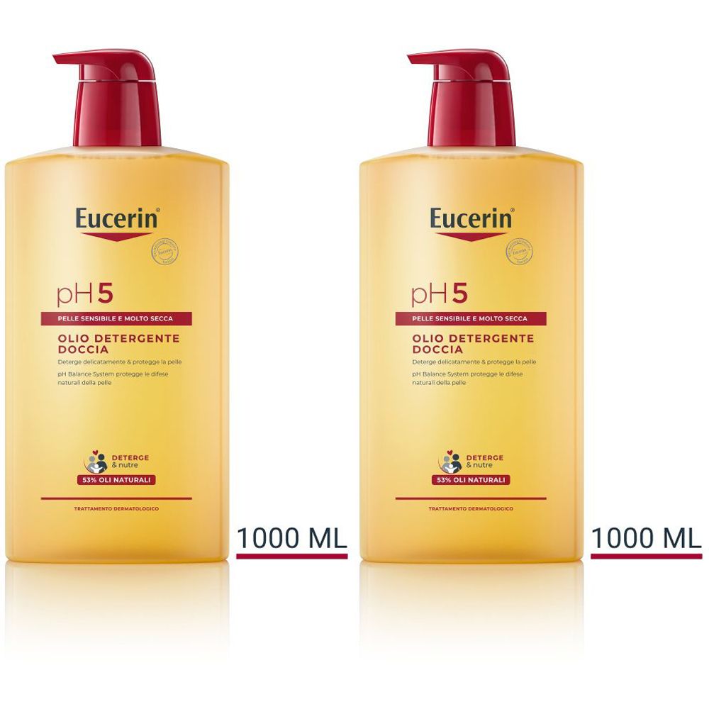 Eucerin pH5 Olio Detergente Doccia 1000ml Set da 2