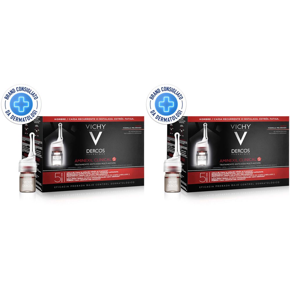 Vichy Dercos Aminexil trattamento anticaduta uomo 42 fiale 42 x 6 ml