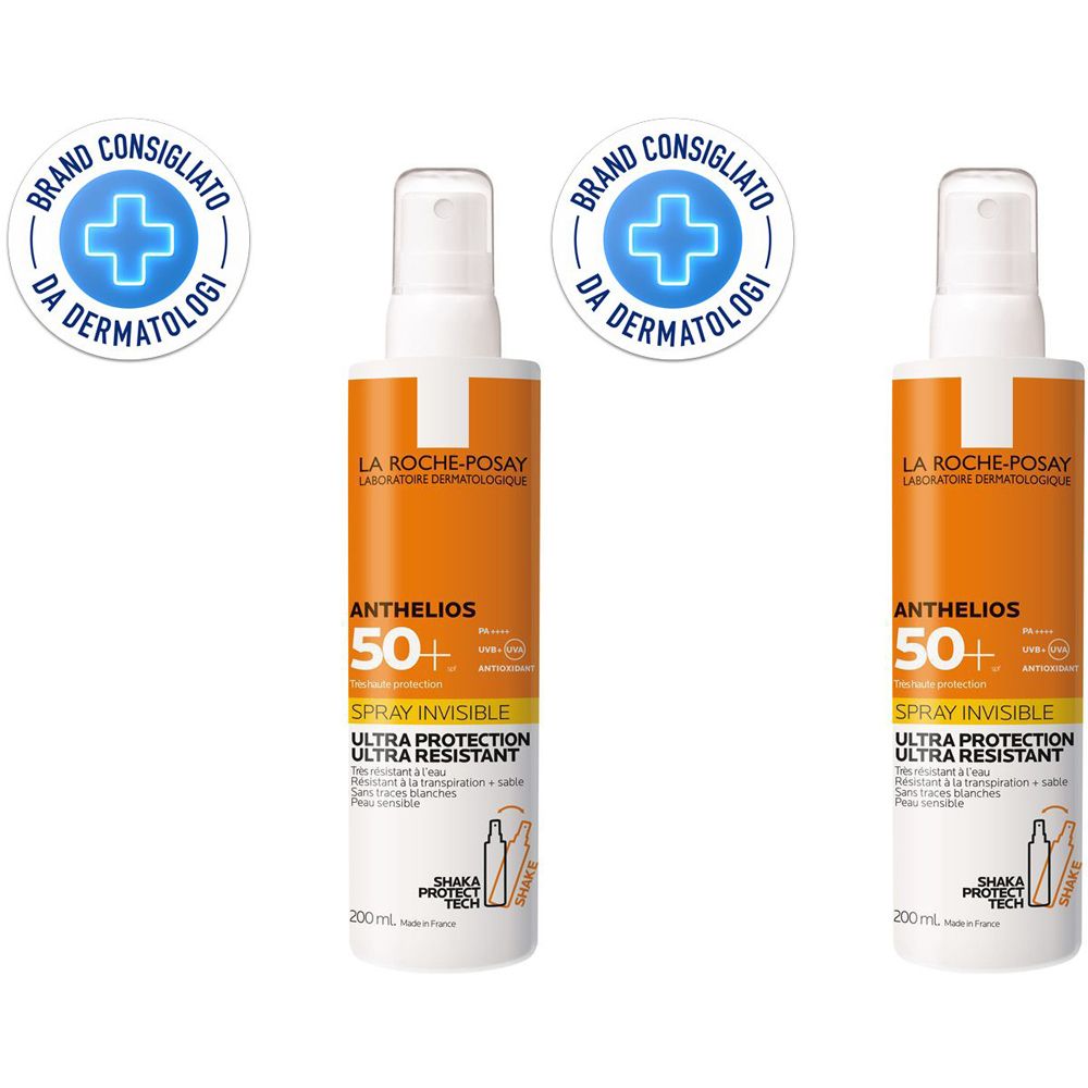La Roche-Posay Anthelios Spray Solare Corpo Invisibile SPF50+ Set da 2