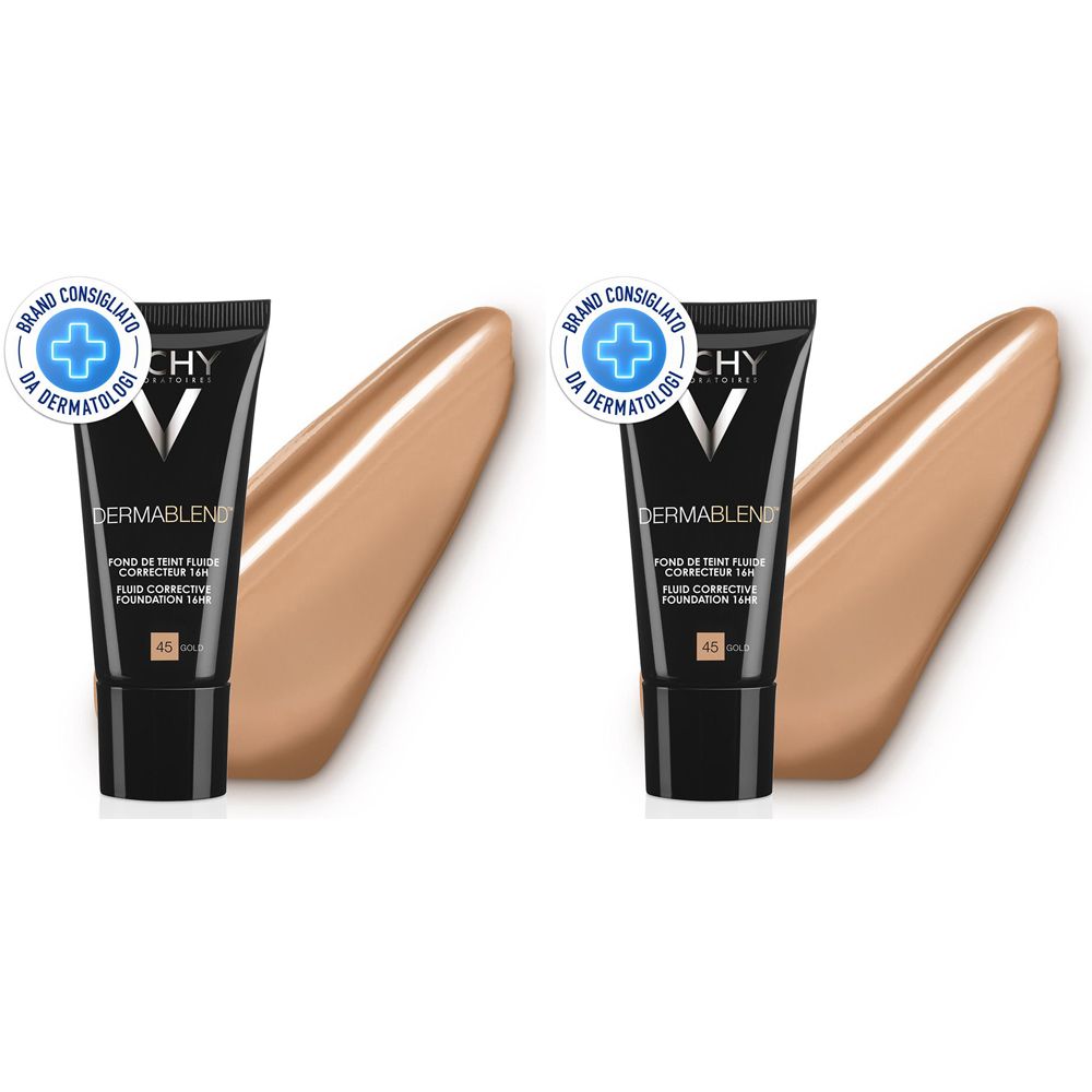 Vichy Dermablend Fondotinta Correttore Fluido 16h tonalità 45 30 ml