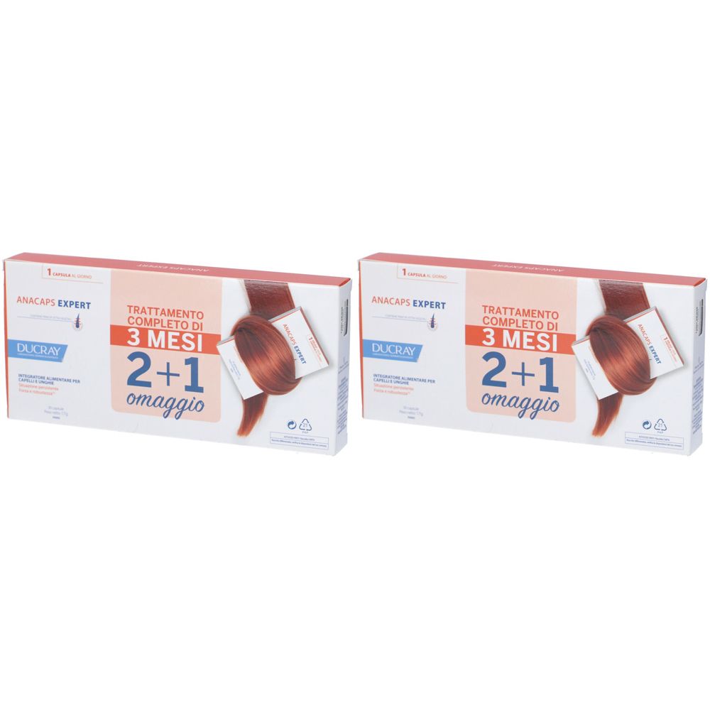 DUCRAY Anacaps Expert Capelli e Unghie Set da 2