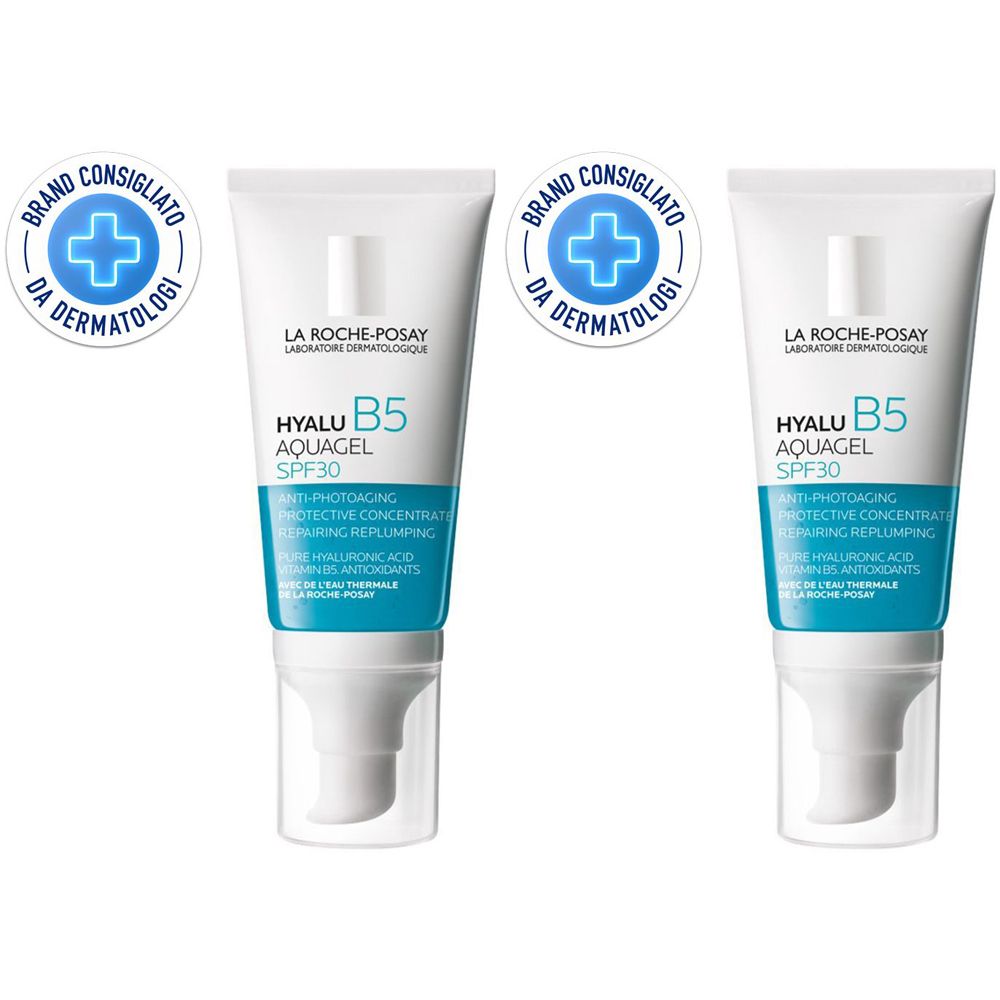 La Roche-Posay Hyalu B5 Acquagel Trattamento anti-rughe anti fotoinvecchiamento SPF 30 50 ml Set da 2