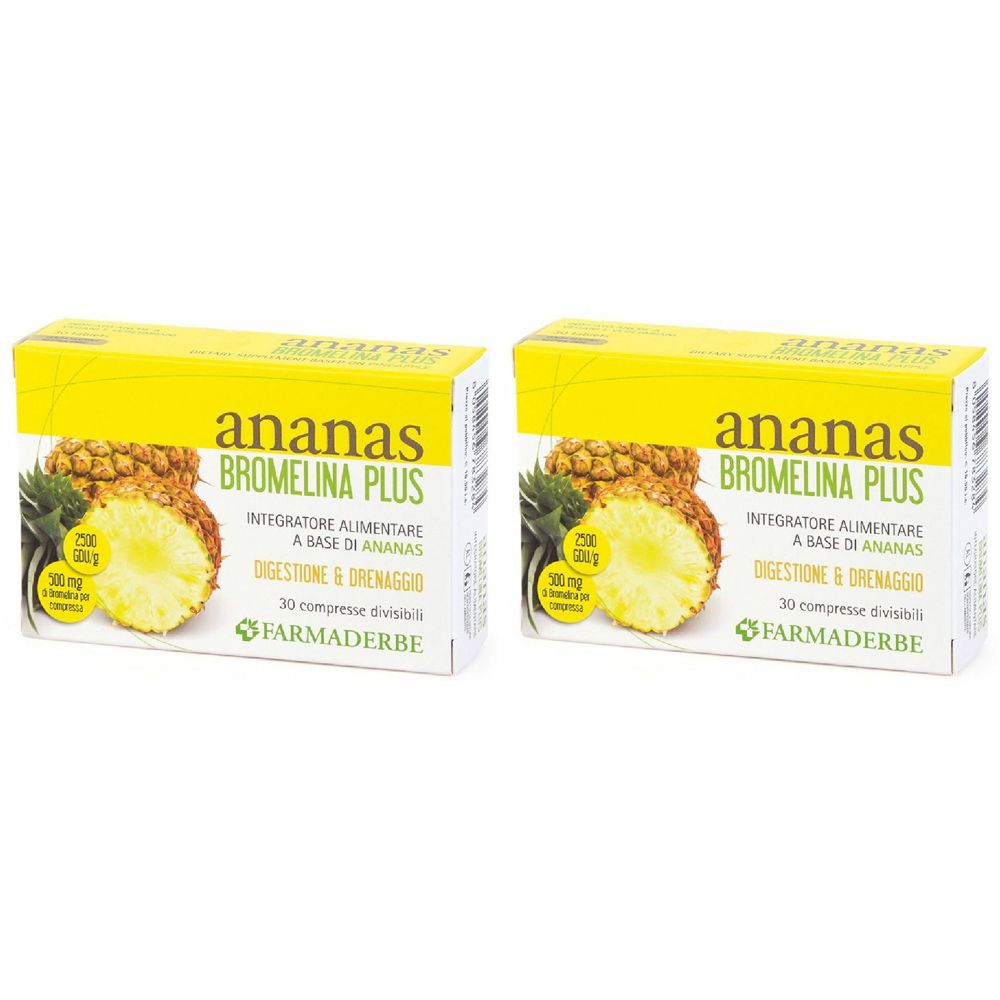 FARMADERBE Ananas Bromelina Plus Set da 2