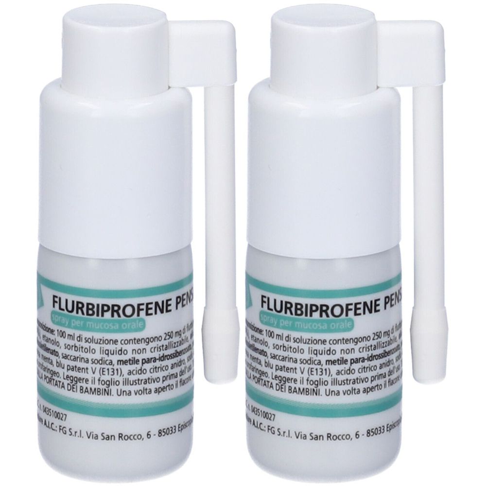 FLURBIPROFENE PENSA 2,5 mg/ml Spray per mucosa orale Set da 2