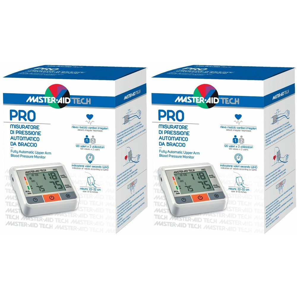 Master Aid® Tech Pro Misuratore di Pressione Set da 2