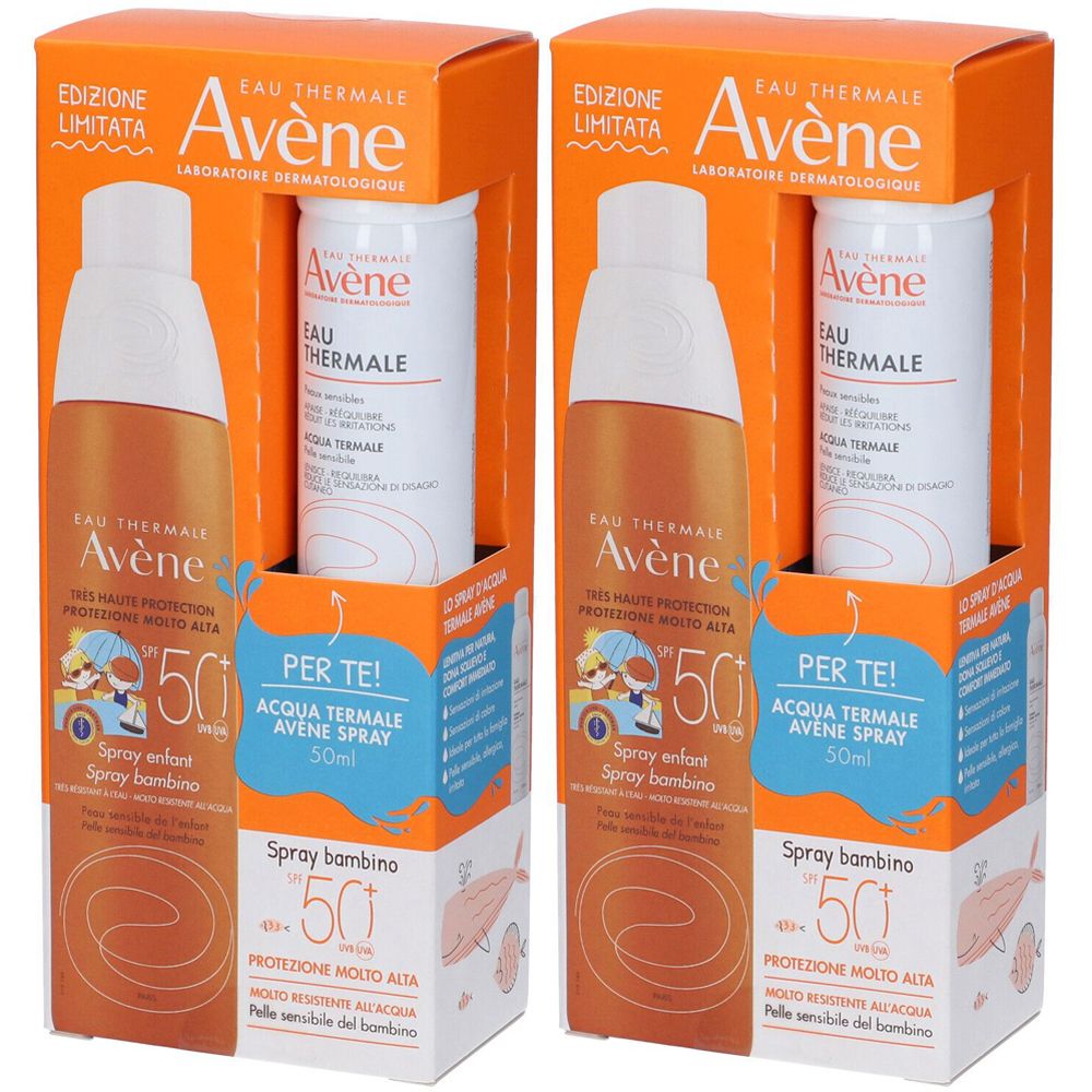 Avene Set Spray Bambino SPF 50+ + Acqua Termale Spray OMAGGIO Set da 2