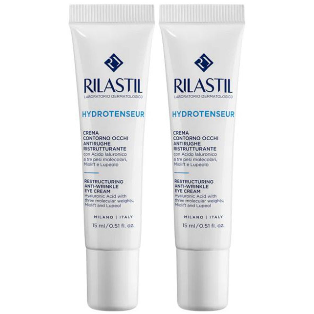 RILASTIL Hydrotenseur Crema Contorno Occhi Antirughe Ristrutturante Set da 2
