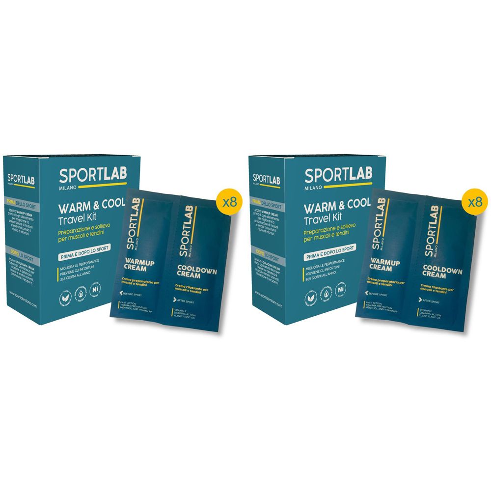 SPORTLAB Milano® WARM & COOL TRAVEL KIT Set da 2